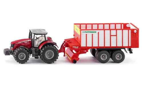 Siku - 1987 - Massey Ferguson with Jumbo Pottinger - 1:50 Scale