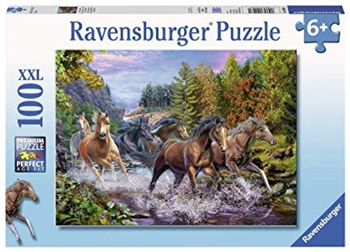 Ravensburger 100pc - Rushing River Horses Puzzle