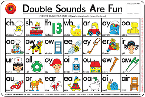 DOUBLE SOUNDS ARE FUN PLACEMAT