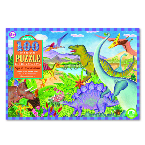 eeBoo 100pc Puzzle - Age of the Dinosaur