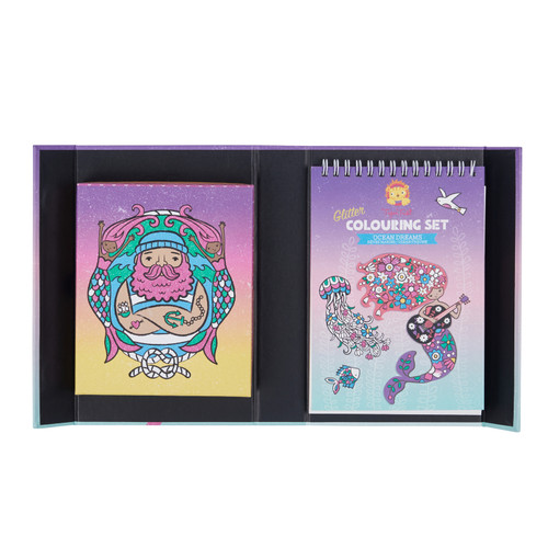 Tiger Tribe - Glitter Colouring Set - Ocean Dreams