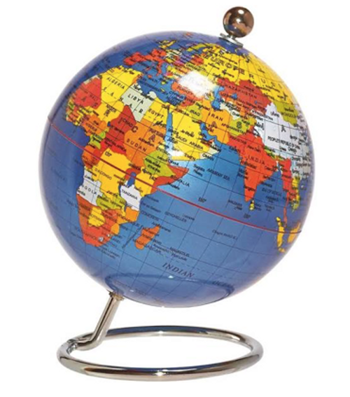 Heebie Jeebies - Blue Desk Globe Small 10cm