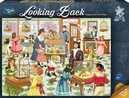 Holdson 1000pc - Looking Back - Happy Jack's Pet Shop Puzzle