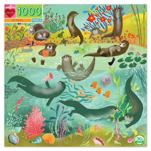 eeBoo 1000pc - Otter Puzzle