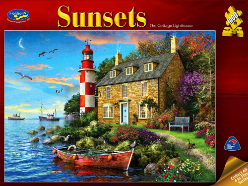 Holdson 1000pc - SUNSETS 3 - COTTAGE LIGHTHOUSE