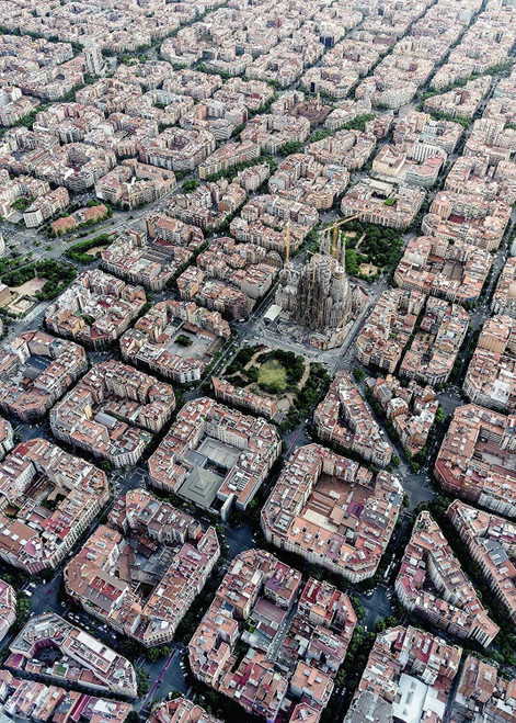 Ravensburger 1000pc - Barcelona von Oben Puzzle