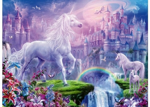 Ravensburger 100pc - Unicorn Kingdom Glitter Puzzle