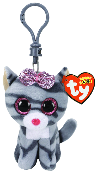 TY Beanie Boos Clip Ons - Kiki Grey Cat