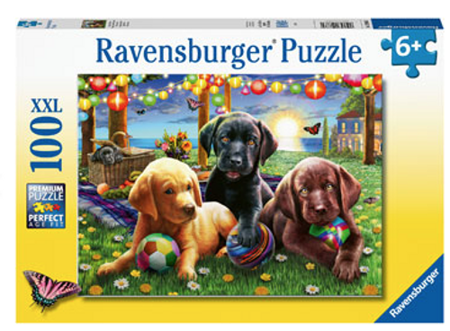 Ravensburger 100pc - Puppy Picnic Puzzle