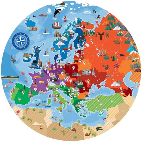 Sassi Travel, Learn and Explore - Europe 210 pcs Sassi Travel, Learn and Explore - Europe 210 pcs