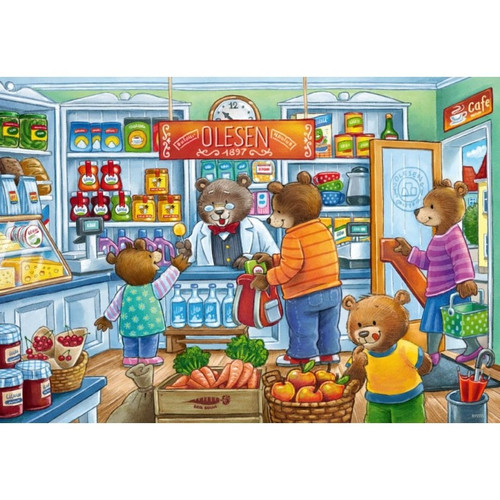 Ravensburger 2x12pc - Let's Go Shopping Puzzle