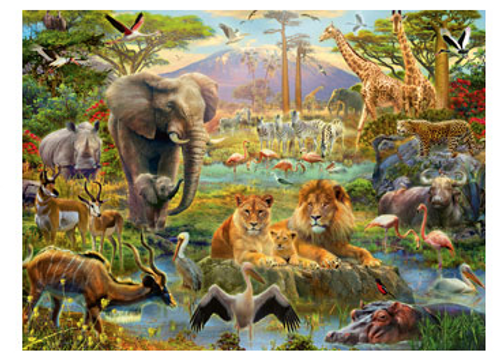 Ravensburger 200pc - Animals of the Savanna Puzzle Ravensburger 200pc - Animals of the Savanna Puzzle