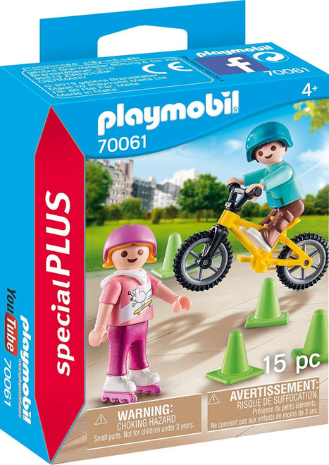 Playmobil - Special Plus - Children with Skates and Bike | 70061