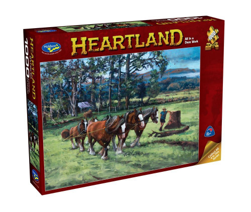 Holdson 1000pc - Heartland - All In A Days Work Puzzle