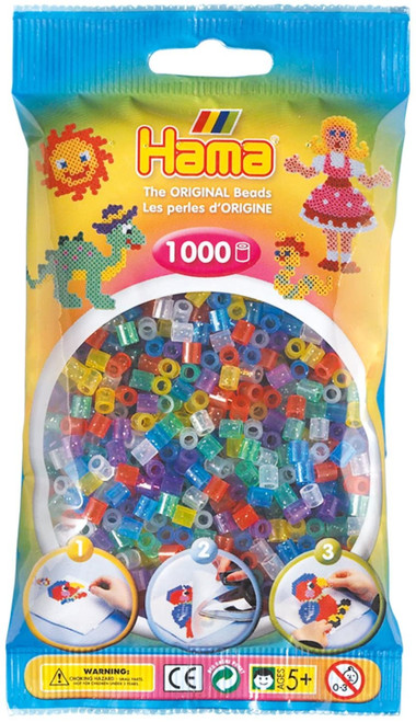 Hama Beads - Glitter Colours - 1000 Beads