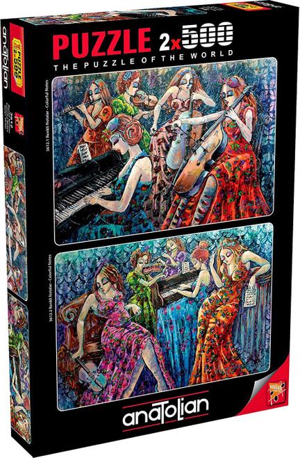 Anatolian 2 x 500pc - Colourful Notes Puzzle