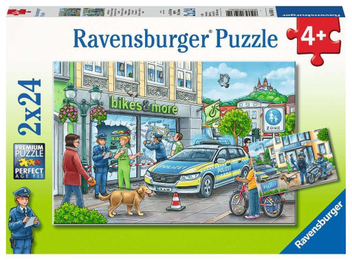 Ravensburger 2x24pc- Police at Work! Puzzle