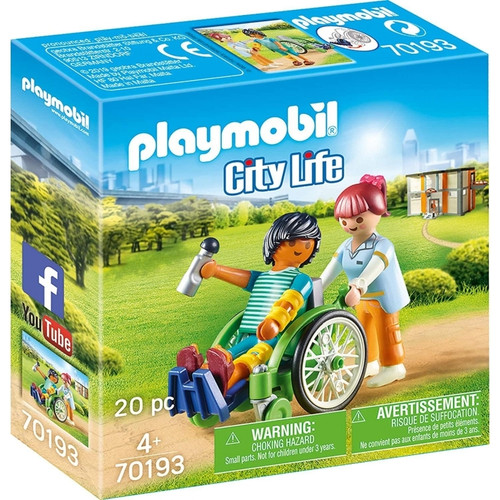 Playmobil City Life - Patient in Wheelchair 70193
