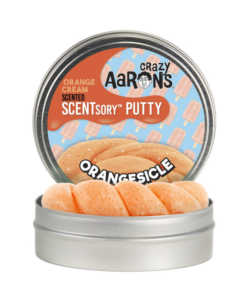 Crazy Aaron's Orange Cream Scented SCENTsory Putty - Orangesicle - 2.5" Tin