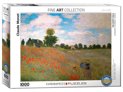 Eurographics 1000pc - Monet, Poppy Field Puzzle
