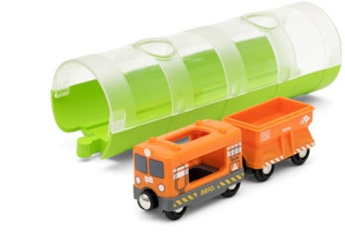 Brio - Cargo Train and Tunnel, 3 pieces