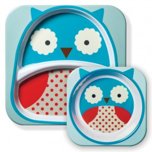 Skip Hop- Owl Zoo Melamine Set