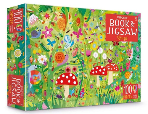 Usborne - Book and Jigsaw 100pc: Bugs