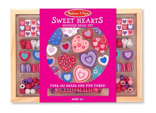 melissa and doug heart bead set