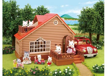 sylvanian families log cabin best price