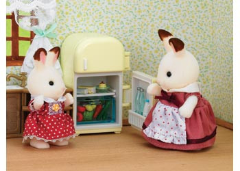 sylvanian families chocolate rabbit father set