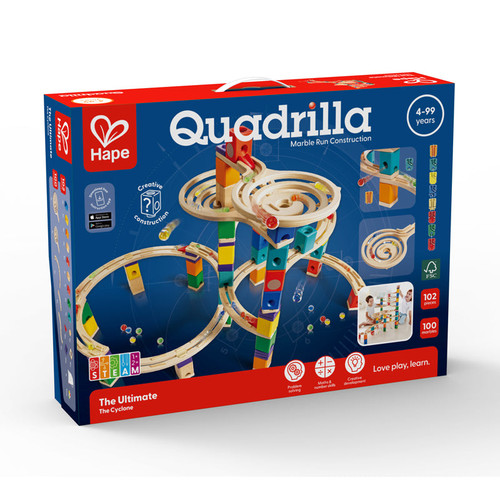 Hape - Quadrilla The Ultimate Cyclone Marble Run Set