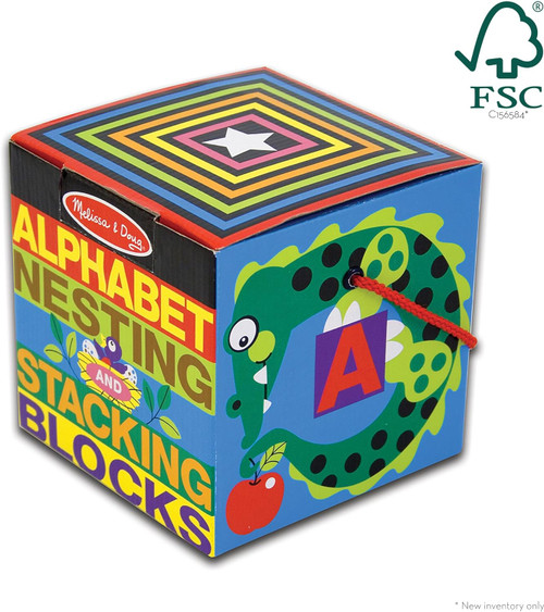 Melissa & Doug - Alphabet Nesting & Stacking Blocks