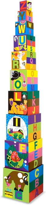 Melissa & Doug - Alphabet Nesting & Stacking Blocks