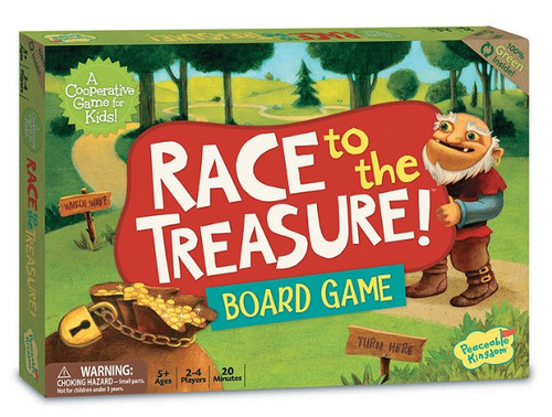 Peaceable Kingdom - Race to the Treasure Cooperative Board Game