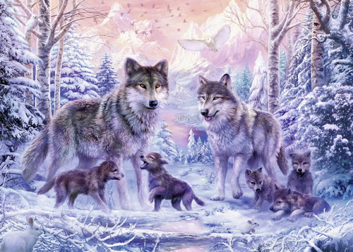 Ravensburger 1000pc - Arctic Wolves Puzzle