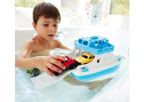 Green Toys Ferry Boat with 2 mini cars