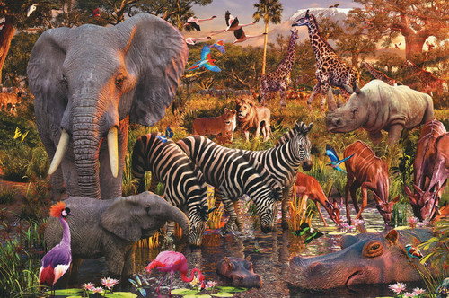 Ravensburger 3000pc - African Animal World Puzzle Ravensburger 3000pc - African Animal World Puzzle