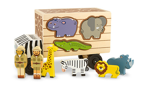 Melissa & Doug - Animal Rescue Shape-Sorting Truck