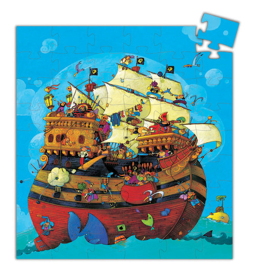 Djeco Barbarossa Boat Silhouette Puzzle - 54 pc