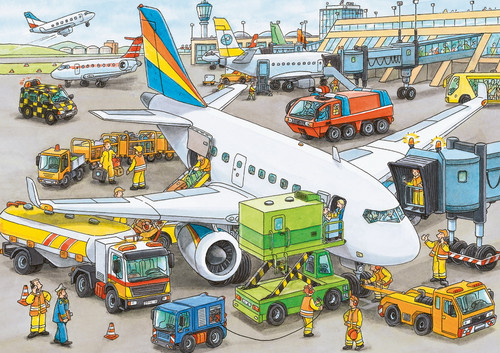 Ravensburger 35pc - Busy Airport Puzzle