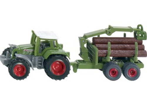 Siku - 1645 - Tractor With Forestry Trailer