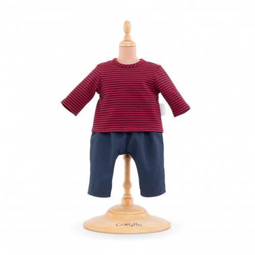 Corolle Mon Premier - Red Striped T-shirt & Pants Set - 30cm Corolle Mon Premier - Red Striped T-shirt & Pants Set - 30cm