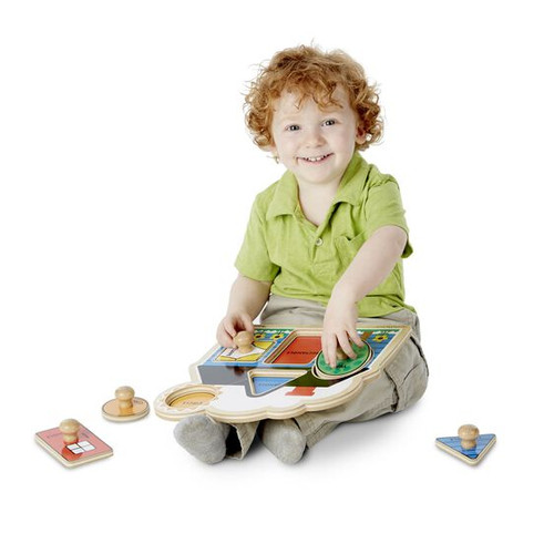 Melissa and Doug - First Shapes Knob Puzzle Melissa and Doug - First Shapes Knob Puzzle