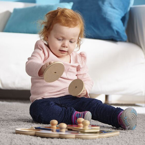 Melissa and Doug - First Shapes Knob Puzzle Melissa and Doug - First Shapes Knob Puzzle