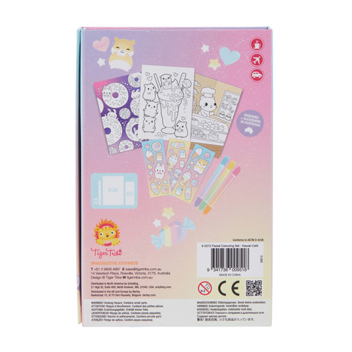 Tiger Tribe Pastel Colouring Set - Kawaii Cafe Tiger Tribe Pastel Colouring Set - Kawaii Cafe