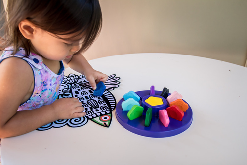 Djeco - 12 Toddler Flower Crayons Djeco - 12 Toddler Flower Crayons