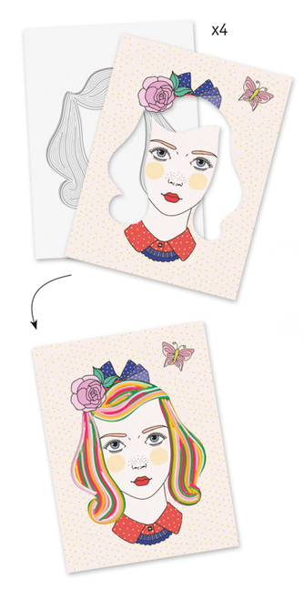 Djeco - Scoubidou Vibrant Hairdos