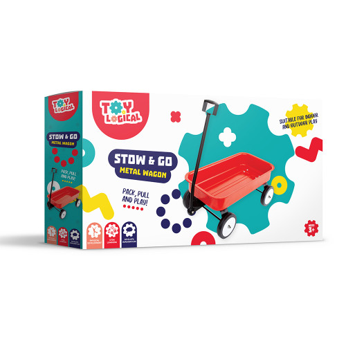 Toy Logical - Red Wagon Stow & Go