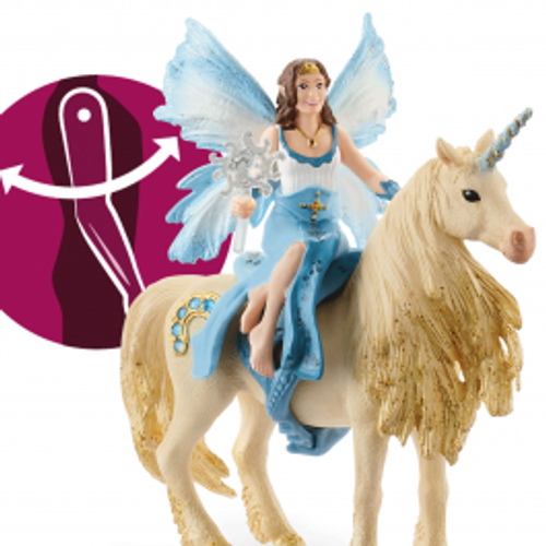 Schleich Bayala - Eyela Riding on Golden Unicorn 42508