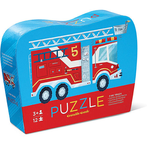 Crocodile Creek - 12 piece Mini- Firetruck Puzzle